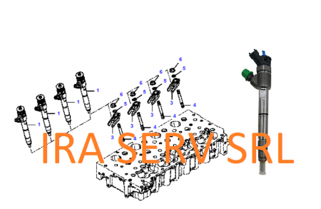 PIESE KOMATSU - injector pentru buldoexcavator Komatsu cod : EA5801790338