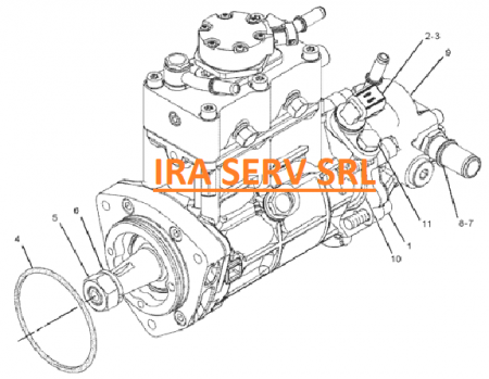 Pompa injectie pentru motor Caterpillar C4.4 , C6.6 cod : 2832271 [1]