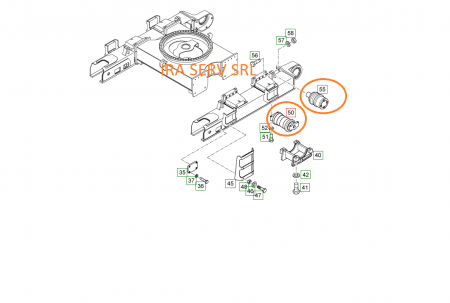 Rola superioara/ inferioara pentru excavator LIEBHERR R954/R954B/R954C/R964 /R974/R964B/R962 HD/R972 HD/R964C [1]