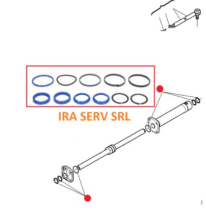 Produse - Set garnituri cilindru directie buldoexcavator Komatsu cod :