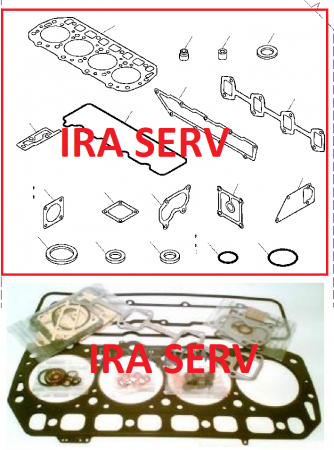 PIESE KOMATSU - Set garnituri motor 8 supape pentru buldoexcavator Komatsu cod 72390092600