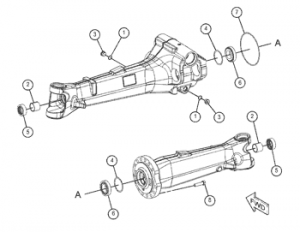 PIESE CATERPILLAR - Simering planetara-punte pentru buldoexcavator Caterpillar