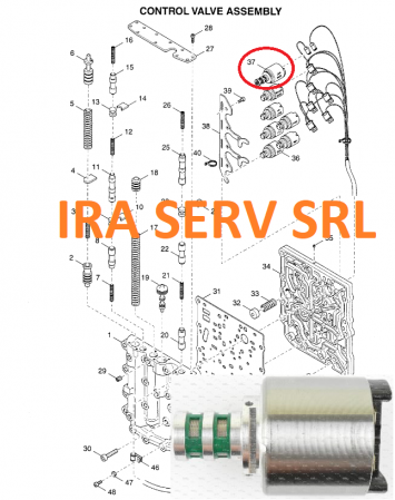 Produse - Solenoid transmisie power shift  pentru buldoexcavator Case580 SM cod 4203146