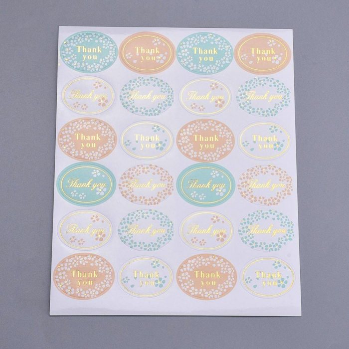 Abtipild sticker rotund cu thank you diverse - 10 foi a cate 24 bucati [2]