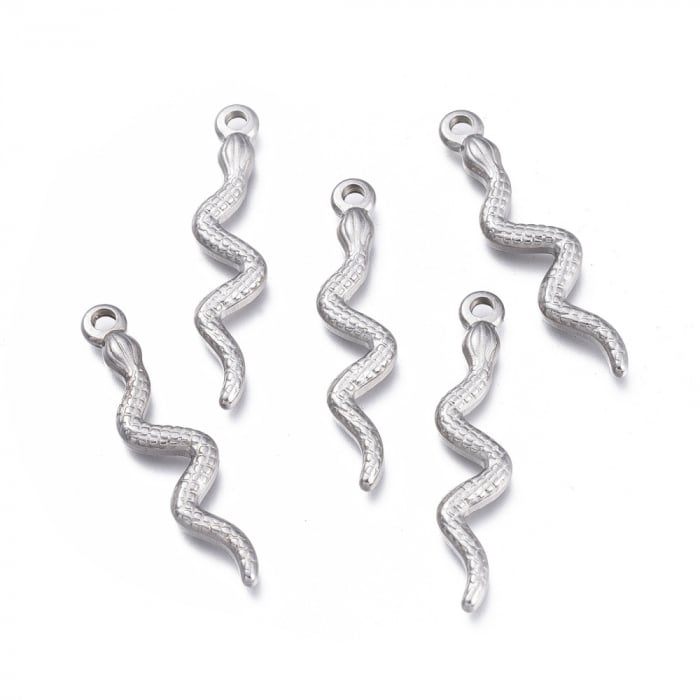 Charm sarpe din otel inoxidabil 304, 28x6 mm - 1 bucata [2]