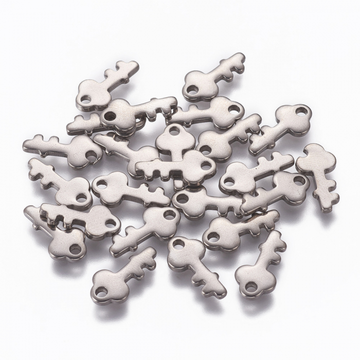 Charm cheita din otel inoxidabil 201, 13x6 mm - 1 bucata [2]