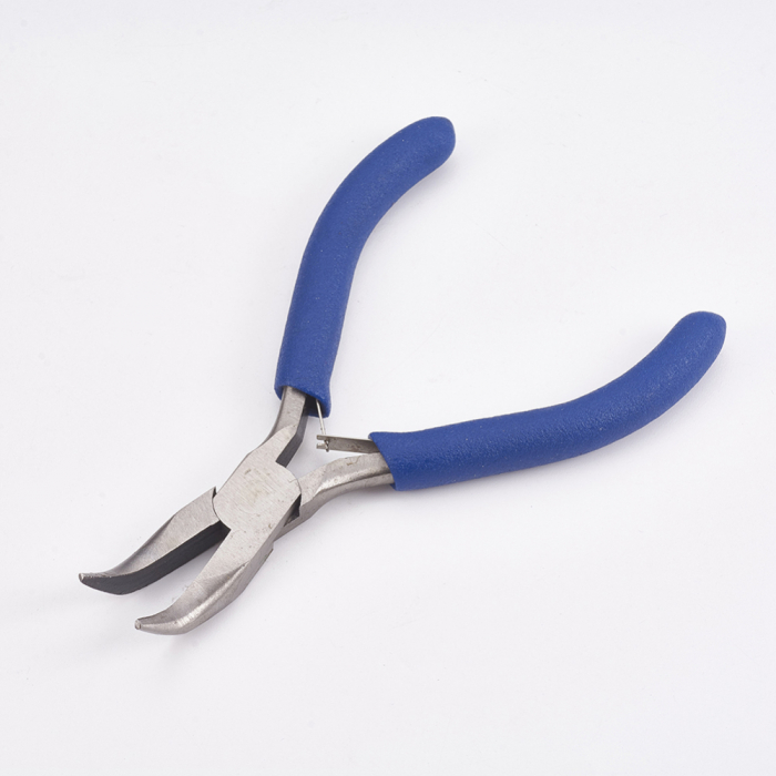 Cleste bent nose cu varful indoit, pentru confectionare bijuterii handmade, 1 bucata [2]