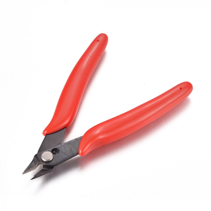 Cleste pentru taiat rosu, flush cutter, pentru confectionare bijuterii handmade, 1 bucata [2]