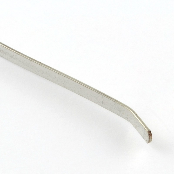 Cordeluta metalica, din fier, argintiu inchis, 4 mm latime, 110 mm lungime, 1 bucata [3]