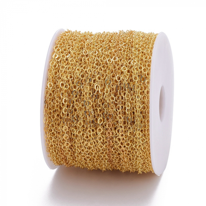 Lant din alama, auriu, fara nichel - [4]