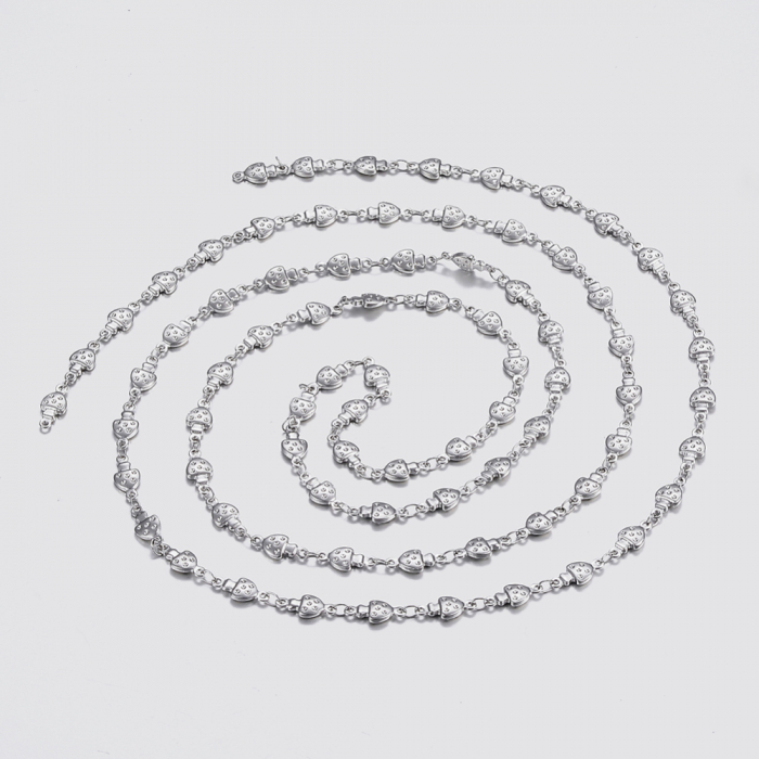 Lant din otel inoxidabil 304, ciupercuta, 11.5x5mm - 50 cm Cod LI2 [2]