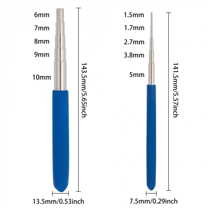 Mandrel set, mandrel mare, mandrel mic, pentru realizare zale, 1 set [2]