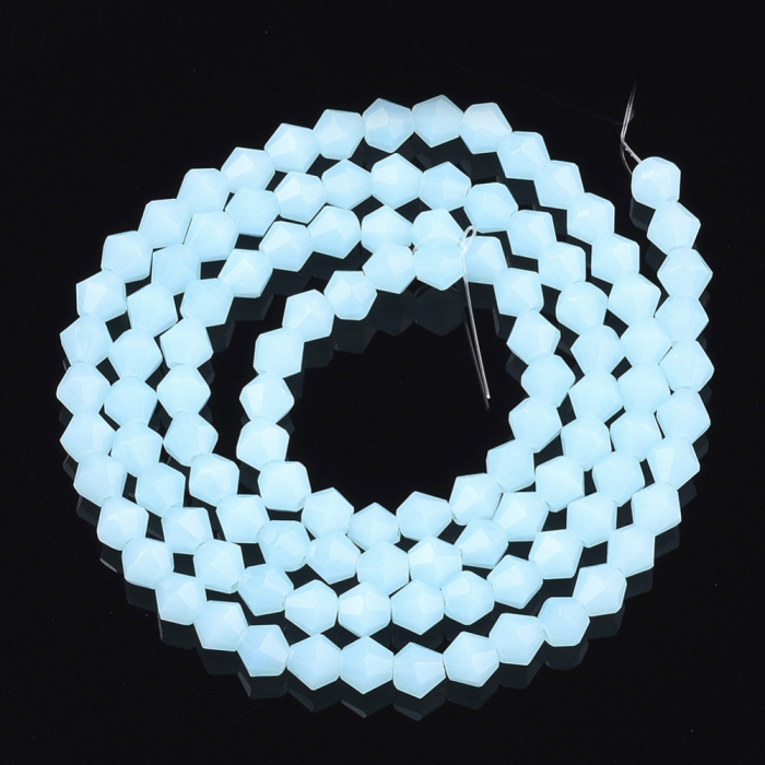 Margele de sticla, bicon, Light Cyan, 4 mm-1 bucata [2]