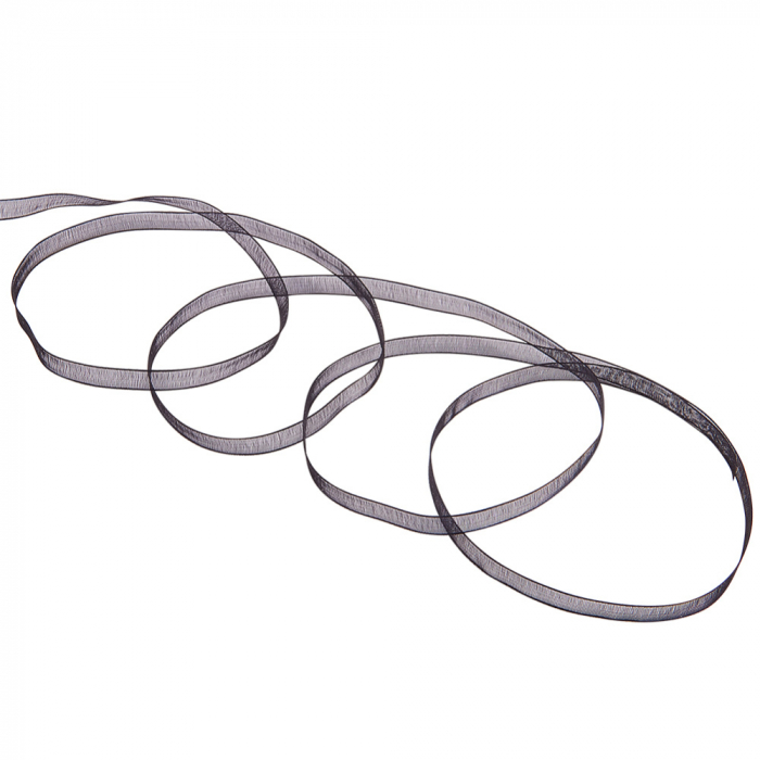Panglica din organza neagra, 6 mm grosime [2]