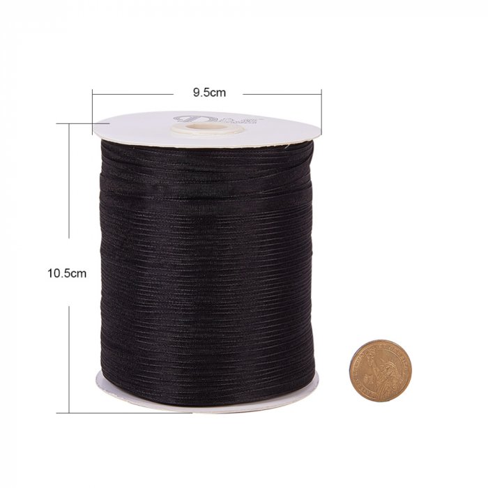 Panglica din organza neagra, 6 mm grosime [5]