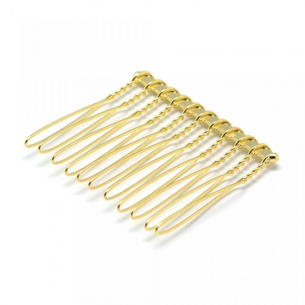 Piepten metalic, din fier, auriu, 37x42x4mm 1 bucata [2]