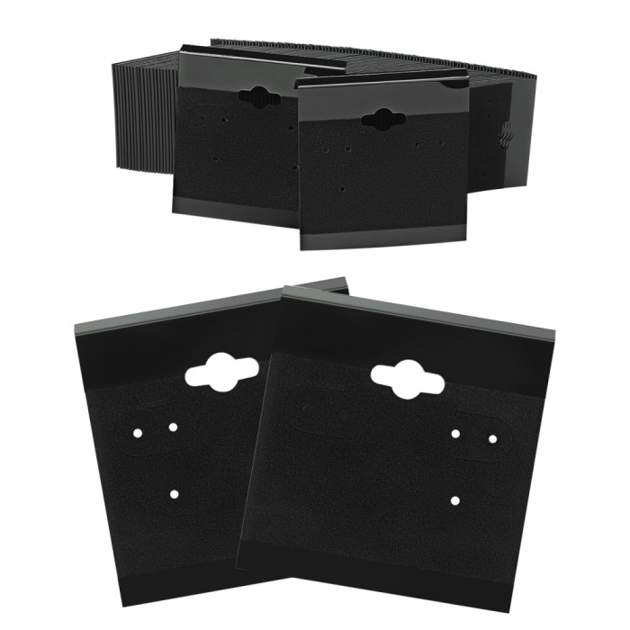 Suport cercei din plastic negru, 52X50 mm, 1 bucata [1]