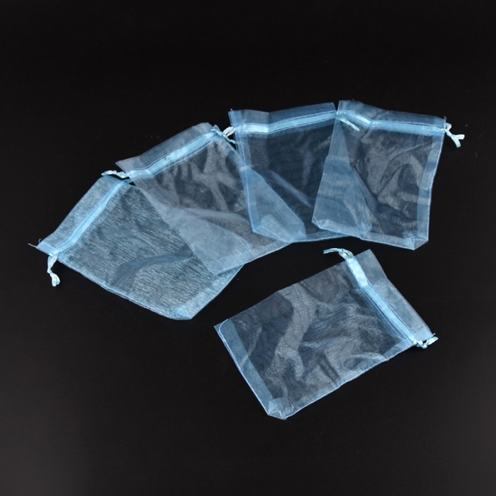 Saculet organza albastru deschis, 10X15 cm, 1 bucata [1]