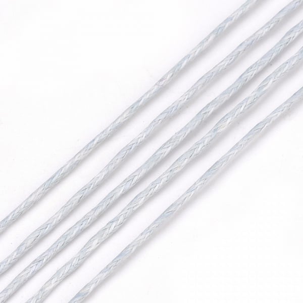 Snur din bumbac cerat, culoare gri deschis, grosime 1 mm, 1 m [2]
