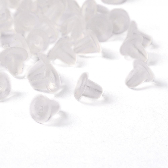 Stopper pentru cercei din plastic, 4 mm - 2 bucati Cod ST1 [2]