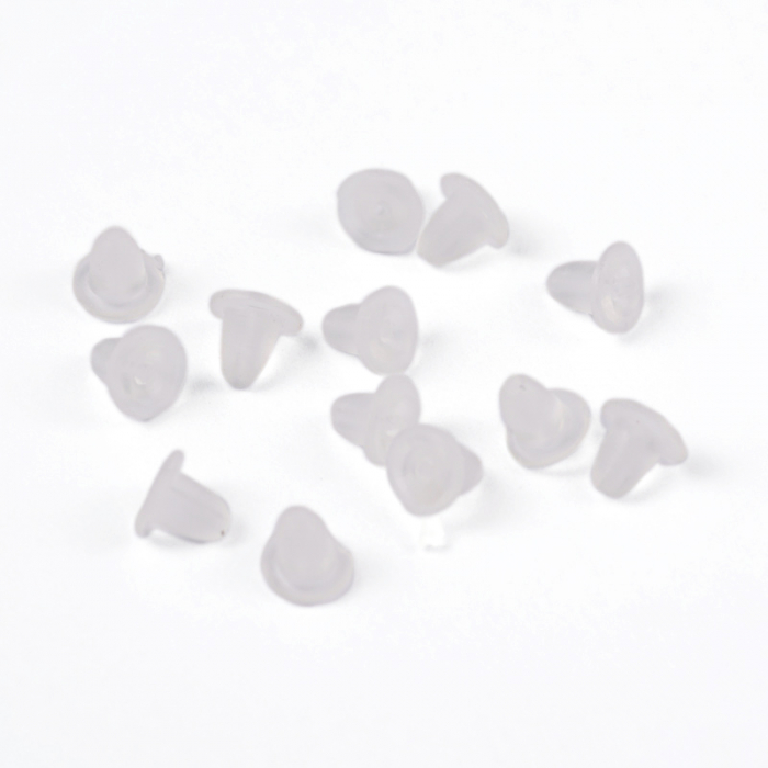 Stopper pentru cercei din plastic, 4 mm - 2 bucati Cod ST1 [6]