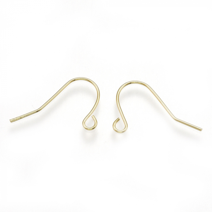 Tortite cercei fishhook, din alama placat cu aur [2]