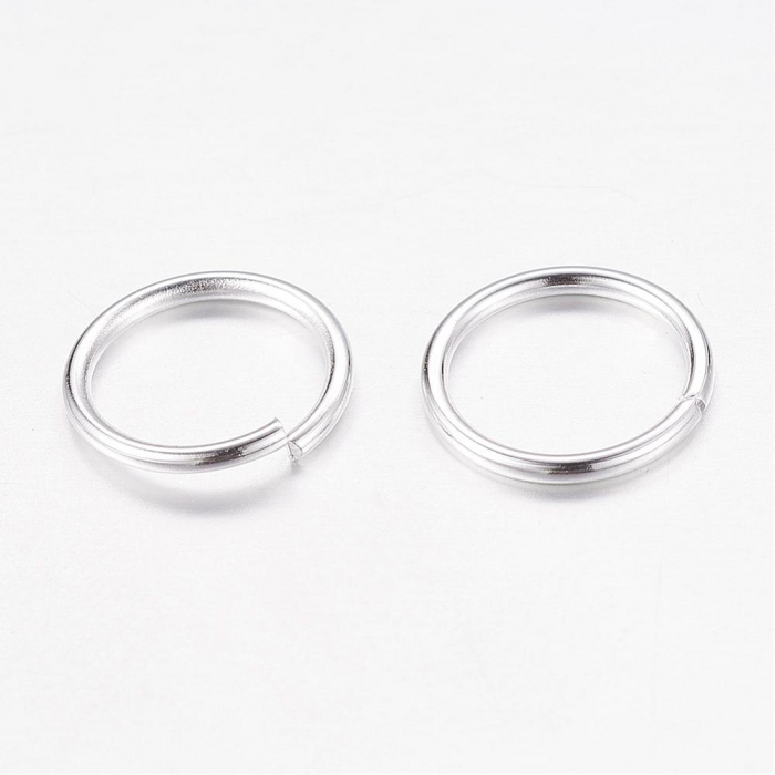 Zale deschise din alama argintii 10 mmX1 mm grosime [1]