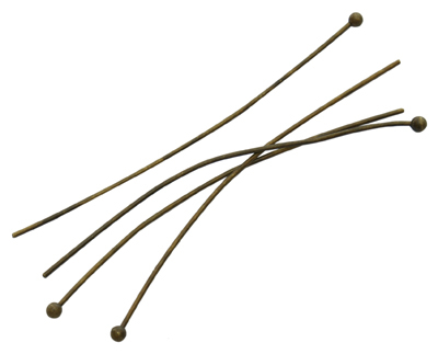 Ace - Ace cu bila alama antichizata 14 mm lungime, 0,5 mm grosime