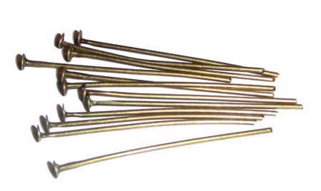 Ace - Ace cu cap alama antichizata 30 mm lungime, 0,7 mm grosime