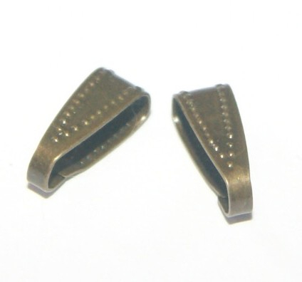 Agatatoare - Agatatoare pandantiv, bronz antichizat - 1 bucata - 10X3 mm