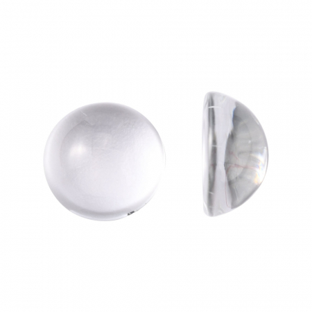 Caboson din sticla, transparent , rotund, 12 X 5.5 mm - 1 buc [1]