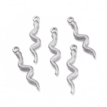Charm sarpe din otel inoxidabil 304, 28x6 mm - 1 bucata [1]