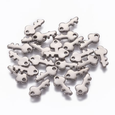 Charm cheita din otel inoxidabil 201, 13x6 mm - 1 bucata [1]