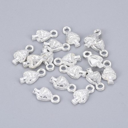 Charm ciupercuta, ciuperca argintie 13X8 mm- 1 bucata [1]