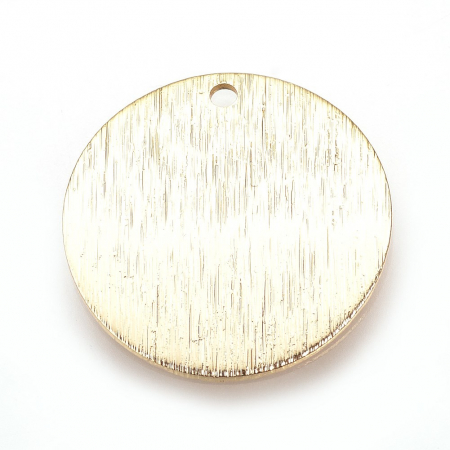 Pandant - Pandant banut placat cu aur, texturat 18X1 mm