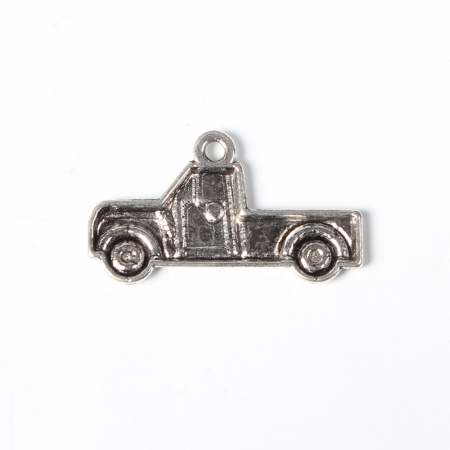 Charm masina camioneta, argintiu antichizat, 15x26 mm - 1 bucata [1]