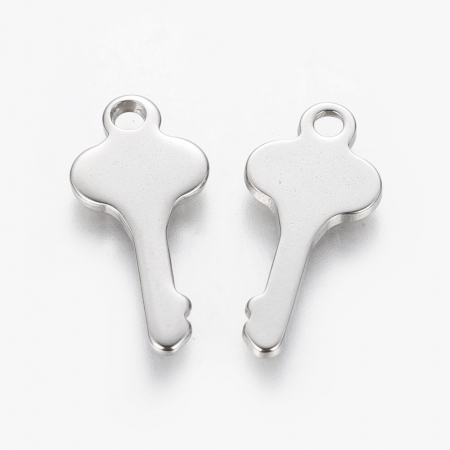 Otel inoxidabil - Charm cheita din otel inoxidabil 304, 24x11.5 mm - 1 bucata