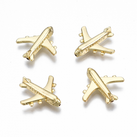 Conector Avion gaurit transversal din alama aurie 19.5X18.5 mm, 1 buc [2]
