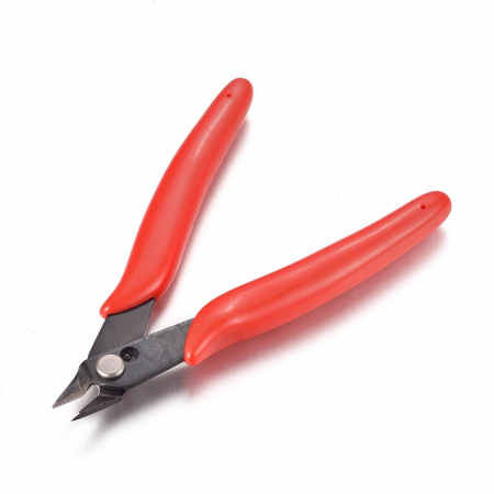 Cleste pentru taiat rosu, flush cutter, pentru confectionare bijuterii handmade, 1 bucata [1]