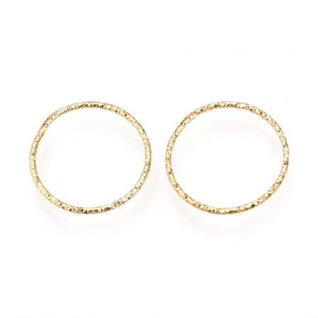 Zale deschise texturate din alama placata cu aur [1]