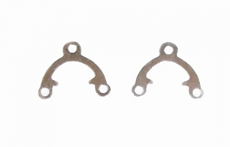 Accesorii Cercei - Conector link placat cu argint - 9x5 mm - 1 bucata