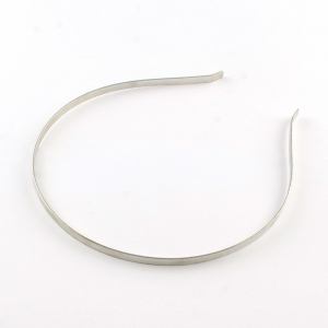 Cordeluta metalica, din fier, argintiu inchis, 4 mm latime, 110 mm lungime, 1 bucata [1]