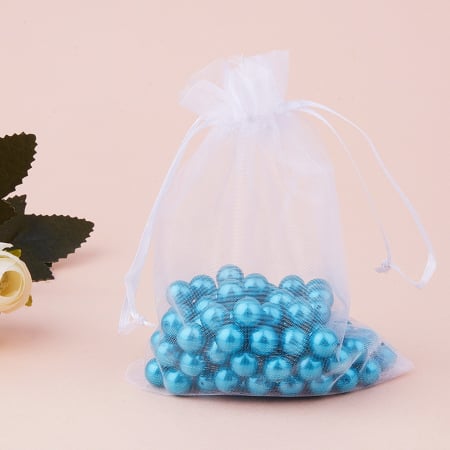 Saculet organza alb, 10X15 cm, 1 bucata [3]