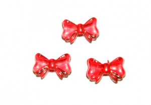 Margele acrilice - Fundita acrilica culoarea rosie - 15 mm - 1 bucata