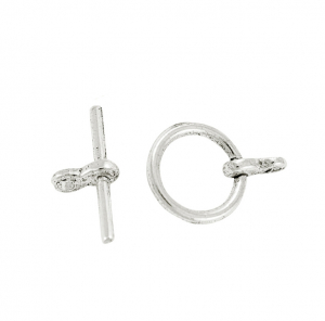 Inchizatori - Inchizatoare toggle din argintiu antichizat - 20 mm - 1 bucata Cod ITAA5