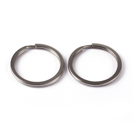 Accesorii diverse - Inele deschise tip breloc din inox 304, rezistente la oxidare, 25 mm – 1 bucată