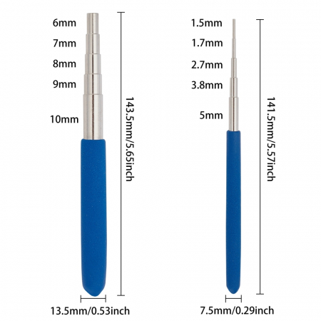 Mandrel set, mandrel mare, mandrel mic, pentru realizare zale, 1 set [1]