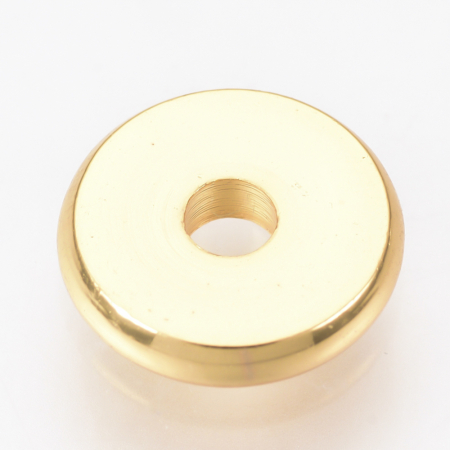 Margele metalice - Margele metalice, spacer alama placata cu aur 18K, 6X2 mm - 1 bucata