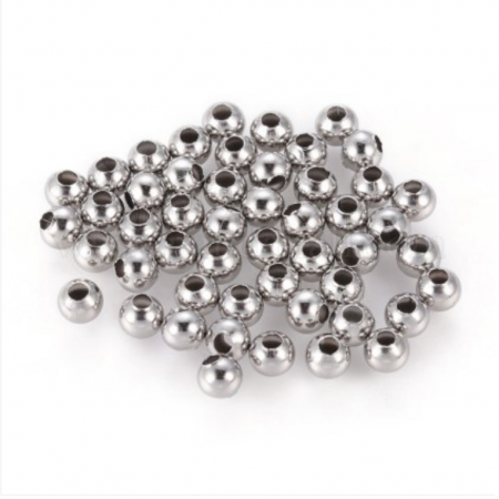 Margele metalice - Margele otel inoxidabil 304, 5 mm - 1 bucata
