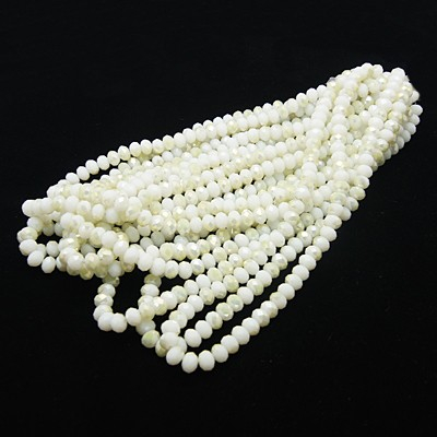 Margele de cristal, rondele fatetate, Navajo White, 10x8 mm, 1 bucata [1]